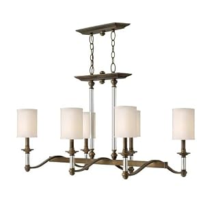 Hinkley Sussex 4796EZ Cylinder (25H x 36W) Pool Table 6 Light 360 watt Pendant in English... by Hinkley