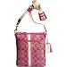 Coach Heritage Stripe Swingpack Messenger Bag 42385 Magenta