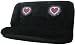 Sweet Red Heart Universal-fit Gem Crystals Studded Rhinestone Bench Seat Cover