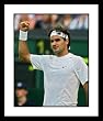 Roger Federer Tennis Framed 8x10 Photograph Fist Pump