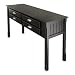 Winsome Wood Hall Table with 4 Drawers, Black