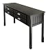 Kitchen & Housewares : Winsome Wood Hall Table with 4 Drawers, Black