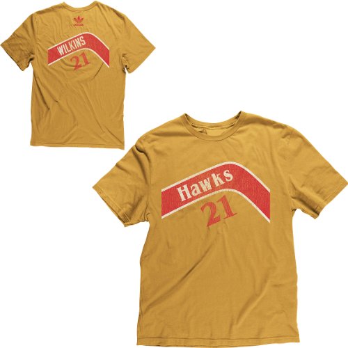 Adidas Atlanta Hawks Dominique Wilkins Hardwood Classics Player T-Shirt Medium