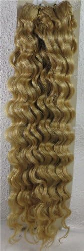 18" Color:ash Blonde (#24) Deep Wave Brazilian Virgin Remy Hair Wefts - 100% Raw Virgin Human Hair Weave