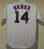 Ernie Banks Autographed Chicago Cubs Majestic Jersey