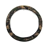 Camouflage Print Steering Wheel Cover - Military Green