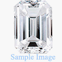 0.18 Carat - Emerald Cut Loose Diamond, VS1 Clarity, D Color
