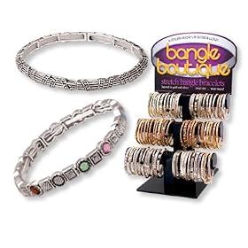 Bangle Boutique SILVER STRETCH BANGLE BRACELETS Brighton Inspired