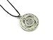 Medicine Wheel Amulet for Personal Power Pewter Pendant with Cord Necklace