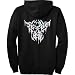 Mens Full-Zip Hoody : TRIBAL TATTOO SKULL