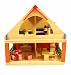 Toy Wooden Dolls House With Painted Figures, Furniture & Accessories_s-1
