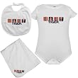 Auburn Tigers Baby Tiger White Creeper, Bib & Receiving Blanket