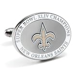 New Orleans Saints NFL Super Bowl XLIV Champs Logo’d Executive Cufflinks w/Jewelry Box