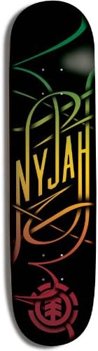 Element Nyjah Rasta Swash 7.7 Inch Skateboard Deck