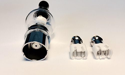 Glass Globe for Wax / Oil [Candling] Ceramic Dual Coil Set with Two Extra Dual Coil Replacements