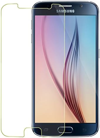 EAE Tempered Glass Scratch and Shock Resistant Screen Protector for Samsung Galaxy S6 + Desktop Holder Stand - Premium Crystal Clear - Industry-High 9H Hardness