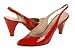 MARC JACOBS Women's Iria Red Slingback Patent Leather Pumps Heels - 8.5 M US (39.5 EU)