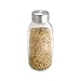 InterDesign Onza Food Storage Bottle with Stainless Steel Lid for Kitchen Pantry, Cabinet to Hold Candy, Milk, Nuts, Juices, Creamer - Small