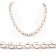 AugustinaJewelry Single Strand 18 Inch 9-10mm white Oval Shape Freshwater Cultured Pearl Necklace