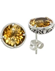 Balissima By Effy Collection Sterling Silver Citrine Earrings