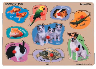 Childrens Toyshop  Toys : Snapshot Pets Peg Puzzle