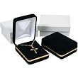 2 Black Velvet Pendant Chain Gift Boxes Displays