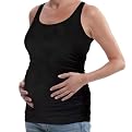 Be Maternity Essential Ruched Tank - Black