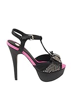 Lorena Carreras Sandalias Remaches (Negro)