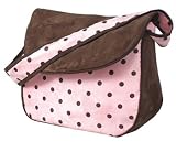Hoohobbers Designer Messenger Diaper Bag - Dots Pink