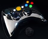 Chrome Yellow Xbox 360 5 Mode Rapid Fire Adjustable Modded Wireless Lighted Controller Remote