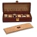 Brown Leather Watch Case for Five Watches
