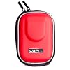 LUPO Water & Shock Resistant Digital Camera Bag Case - RED (for Canon, Fuji, Sony, Panasonic, Samsung, Nikon, Pentax, Lumix, Kodak, Olympus & all other Compact Digital Cameras - Internal Size: 95 x 65 x 20mm)