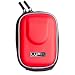 LUPO Water & Shock Resistant Digital Camera Bag Case - RED (for Canon, Fuji, Sony, Panasonic, Samsung, Nikon, Pentax, Lumix, Kodak, Olympus & all other Compact Digital Cameras - Internal Size: 95 x 65 x 20mm)