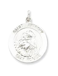 Sterling Silver Polished Saint Anthony Religious Medal