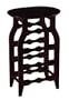 Winsome Wood Oval Wine Rack, Espresso