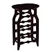 Winsome Wood Oval Wine Rack, Espresso
