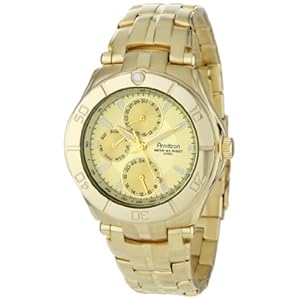 Armitron Men's 204224CHGP Gold-Tone Stainless Steel Multi-Function Dress Watch Armitron Men's 204224CHGP Gold-Tone Stainless Steel Multi-Function Dress Watch