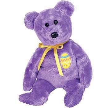 TY Beanie Baby - EGGS 3 the Purple Easter Bear