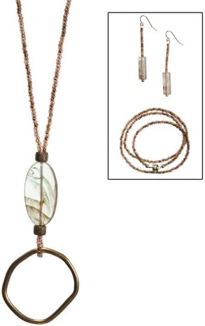 Cinzia Chime Jewelry Set - The Perfect Gift - Includes Necklace, Bracelet and Earrings