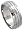 Titanium 8 mm (5/16 in.) Dome Wedding Band Ring w/ 3 Grooves (Available in Sizes 8 to15) size 8