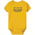 Baby Bodysuit Yellow " Nova Scotia Duck Tolling Retriever - ORNAMENTS / URBAN STYLE " Dogs 6 - 9 Months