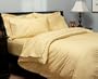 Pinzon 440-Thread-Count 100% Cotton Damask Stripe Full/Queen Duvet Set, Corn Silk