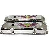 1958-88 Mopar Big Block 383-426-440 Steel Wedge Valve Covers - 3 Color V8 Logo by CFR Performance