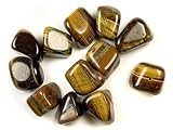 Gold Tiger Eye Tumbled Polished Stones Nugget Beads 20mm