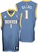 Chauncey Billups Light Blue Adidas NBA Replica #1 Denver Nuggets Youth Jersey - Large (14-16)