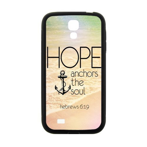 Vintage Retro Anchor Samsung Galaxy S4 I9500 Case Cover TPU Laser Technology Hope Ahchors The Soul Hebrews 6:19 Quotes Water