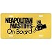 New  Neapolitan Mastiffs On Board  License Plate Dog