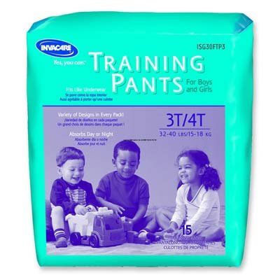 Units Per Pack 17 Invacare Childrens Training Pants 2T/3T 18-34 lbs Invacare Supply Group 30FTP2