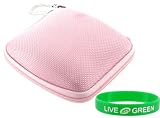 Nylon Hard Shell Cube Case (Pink) for Navigon 2100 3.5-Inch