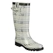 Women's Nova Plaid Rain Boots - Charcoal